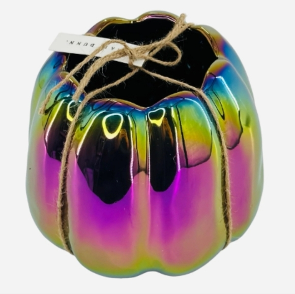 Rae Dunn Smashed Tall Pumpkin Planter With Luster Finish Artisan Collection - Picture 3 of 5